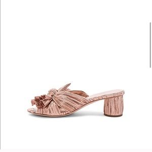 Loeffler Randall Emilia Rose Gold Heels 